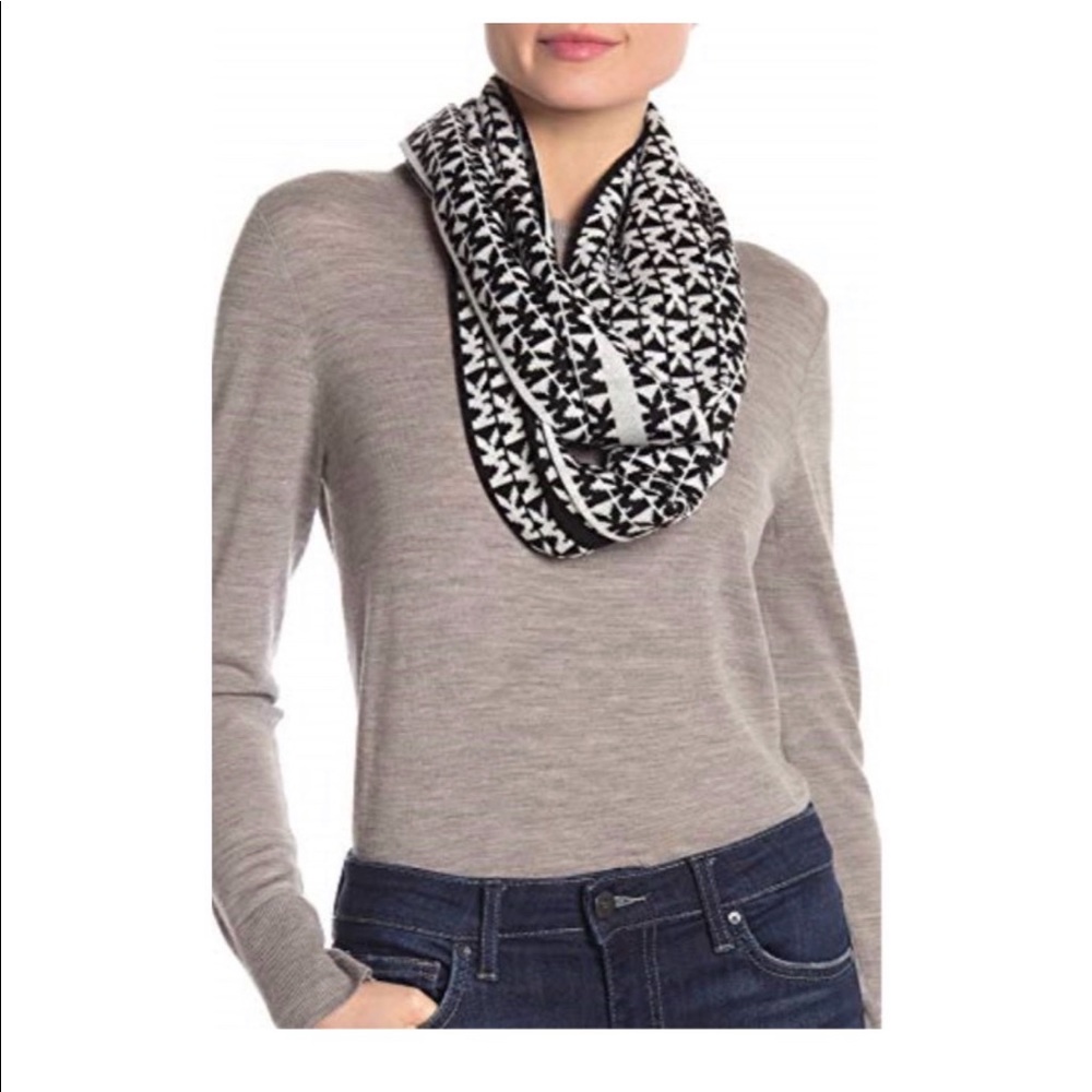 Michael Kors Infinity Scarf MK Logo Reversible